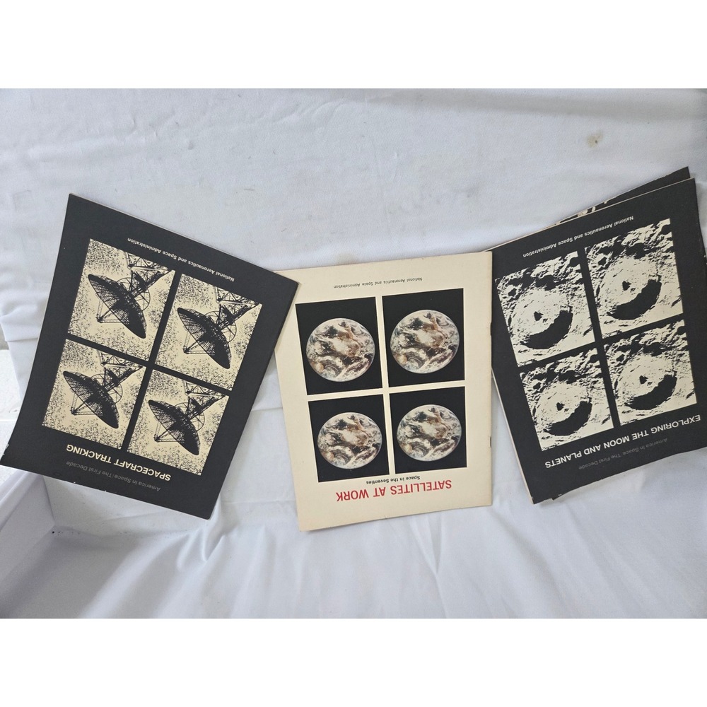Vintage NASA Booklet Set, America In Space, Satellites At Work